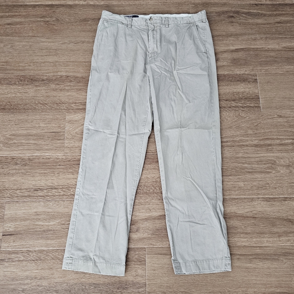 Polo By Ralph Lauren Men's Light Khaki Preston Chino Pants 38x34
